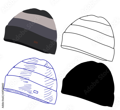 white background, winter hat, headgear