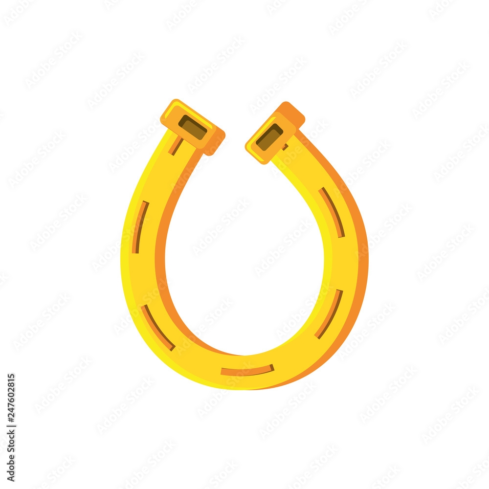 horseshoe steel isolated icon