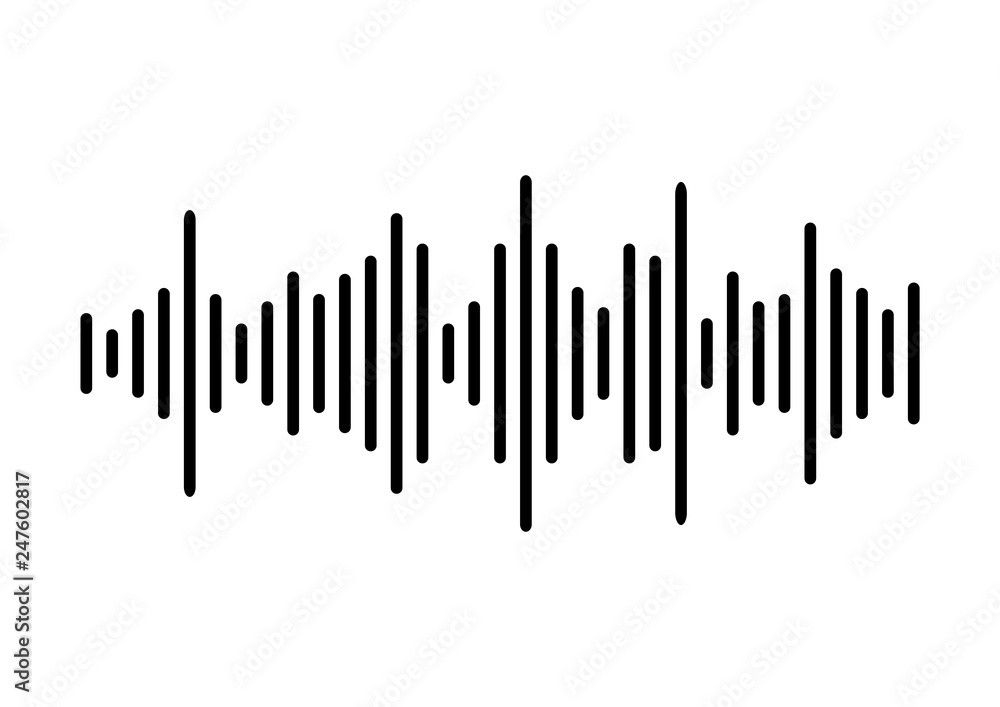 Sound wave background. Vector illustration Sound wave background. Vector illustration