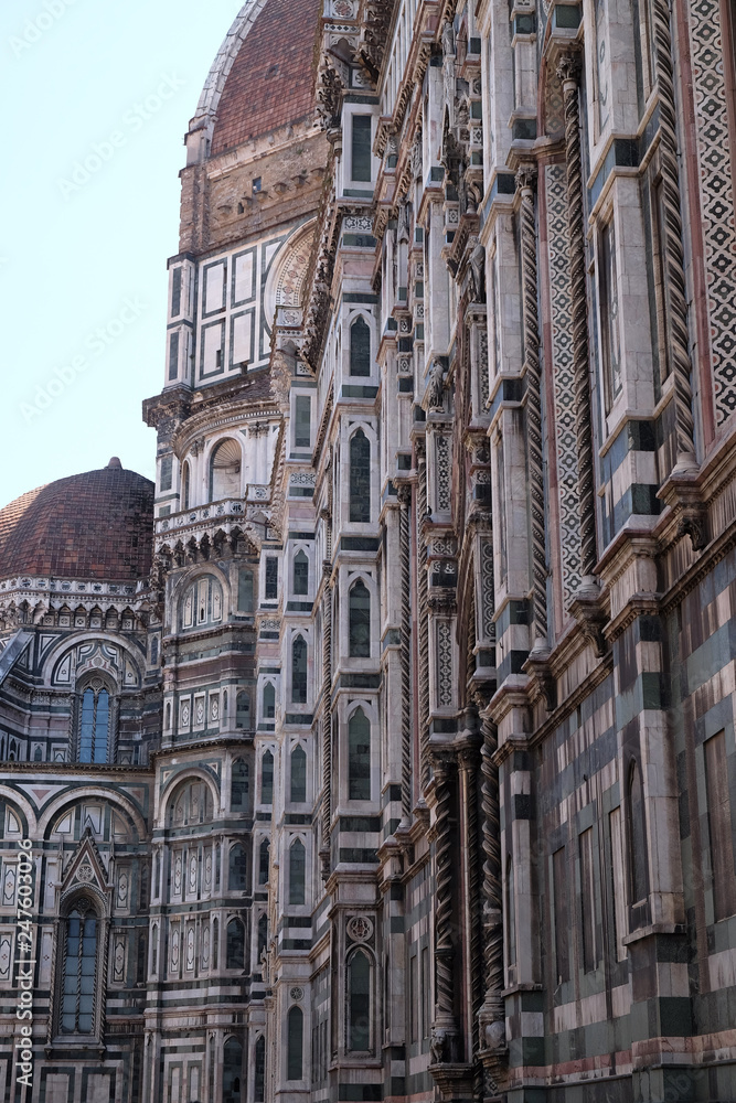 Detail of Cattedrale di Santa Maria del Fiore (Cathedral of Saint Mary of the Flower), Florence, Italy