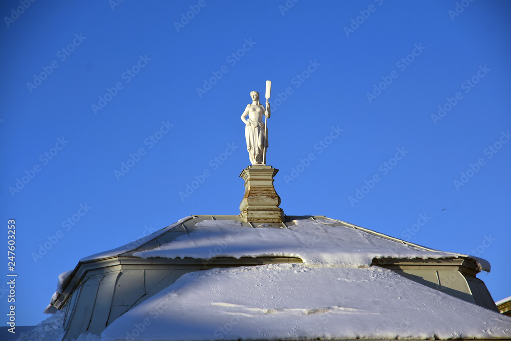 Peter and Pauls fortress. Architecture of Saint-Petersburg, Russia. Color picture. Popular landmark. Winter photo Peter and Pauls fortress. Architecture of Saint-Petersburg, Russia. Color picture. Popular landmark. Winter photo