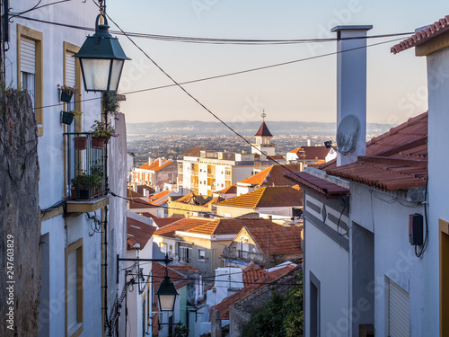 Street in Palmela, Portugal photo