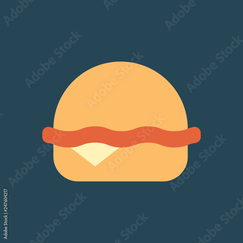 Silhouette icon burger