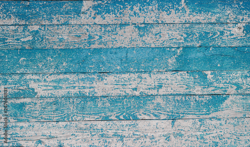 background of wooden boards with blue paint background of wooden boards with blue paint