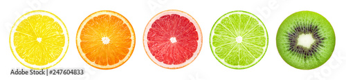 Fruit slices banner