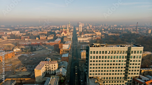 The city of Łódź, Poland