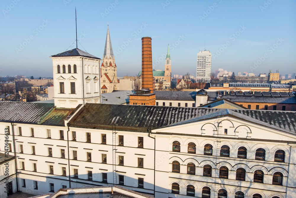 Naklejka premium Łódź, Poland. View of the White Factory.