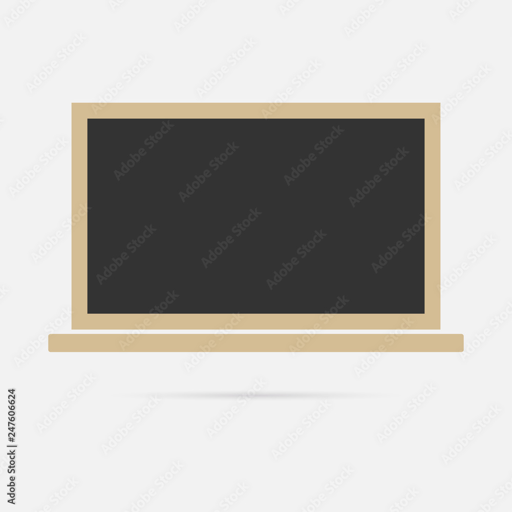 Blackboard for the classroom. Retro vector illustration in flat style. - Vector Blackboard for the classroom. Retro vector illustration in flat style. - Vector