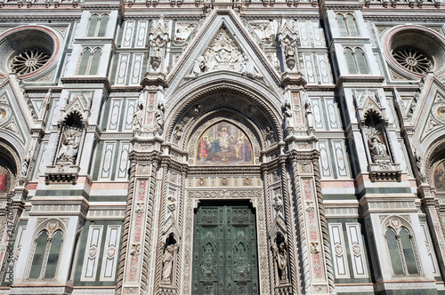 Main Portal of Cattedrale di Santa Maria del Fiore (Cathedral of Saint Mary of the Flower), Florence, Italy  photo