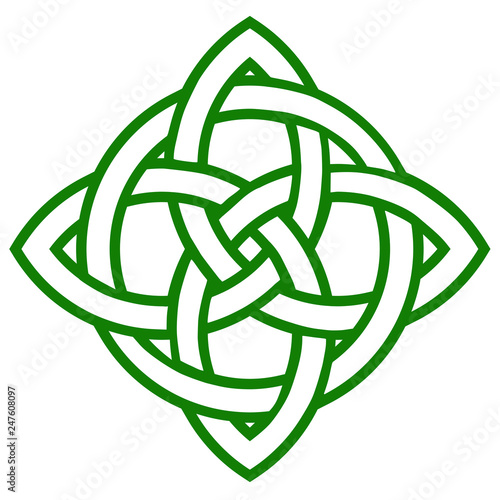 green celtic knot symbol