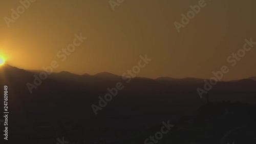 Wallpaper Mural Mountain range sunset timelapse   Torontodigital.ca