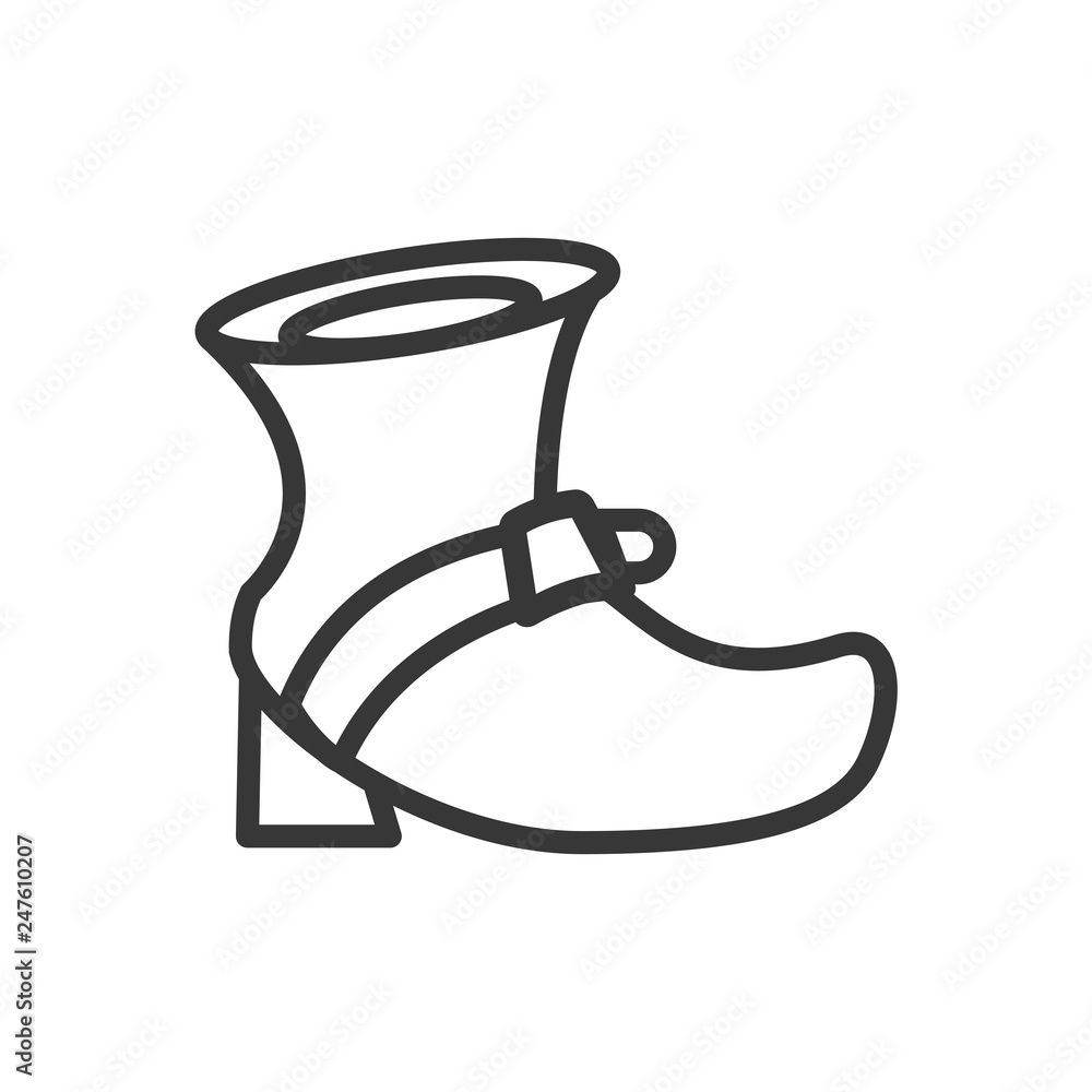 leprechaun boot isolated icon leprechaun boot isolated icon