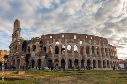 The Colosseum or Coliseum  Flavian Amphitheatre in Rome  Italy