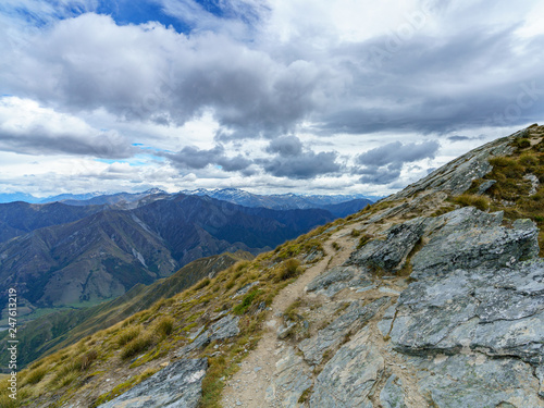 hiking the ben lomond track in the mountains at queenstown, otago, new zealand 20