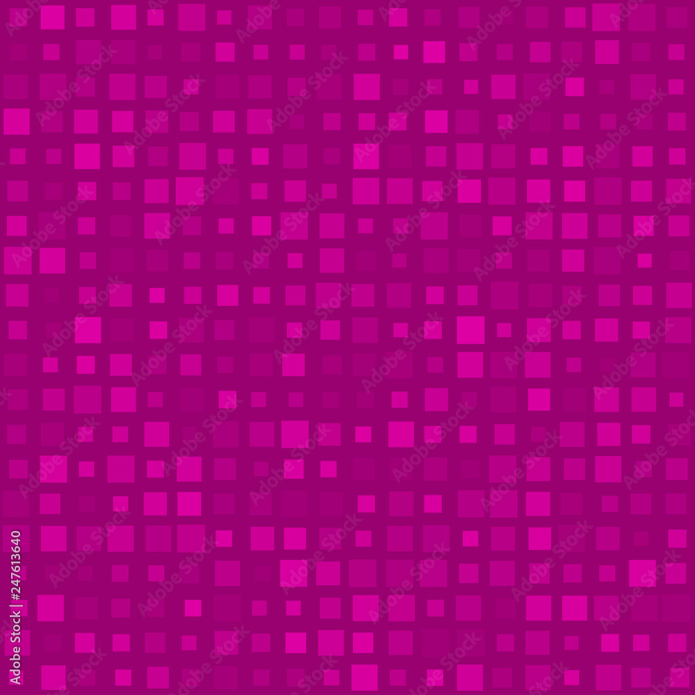 Abstract seamless pattern of small squares in various sizes or pixels in purple colors Abstract seamless pattern of small squares in various sizes or pixels in purple colors