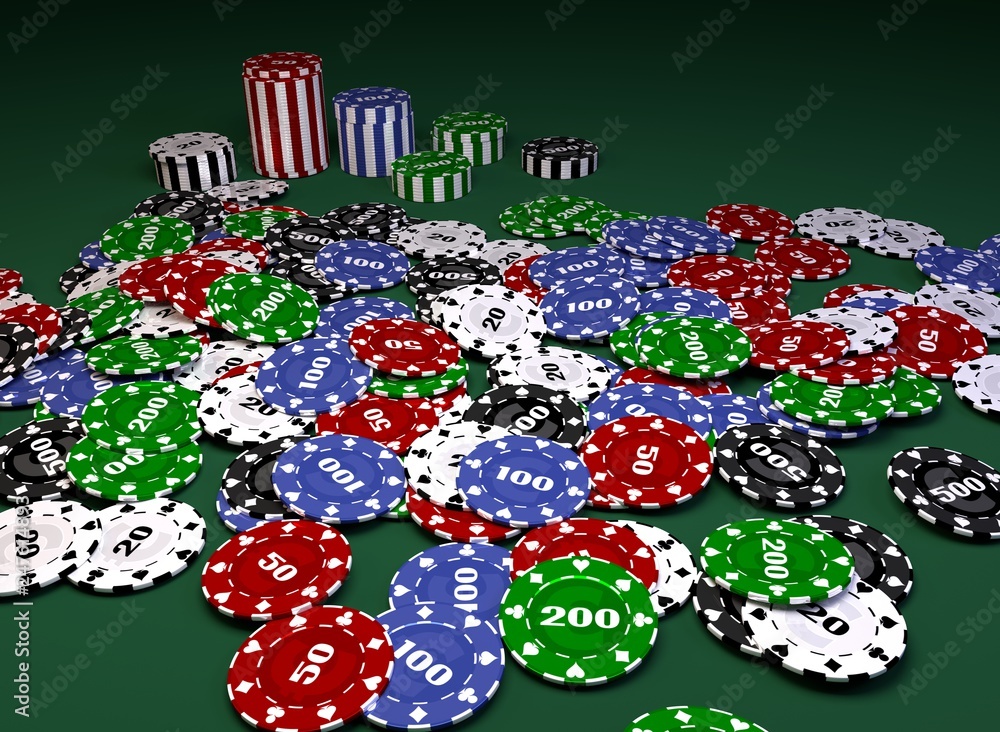 Jetons - Spielgeld | Casino Jackpot Stock-Illustration | Adobe Stock