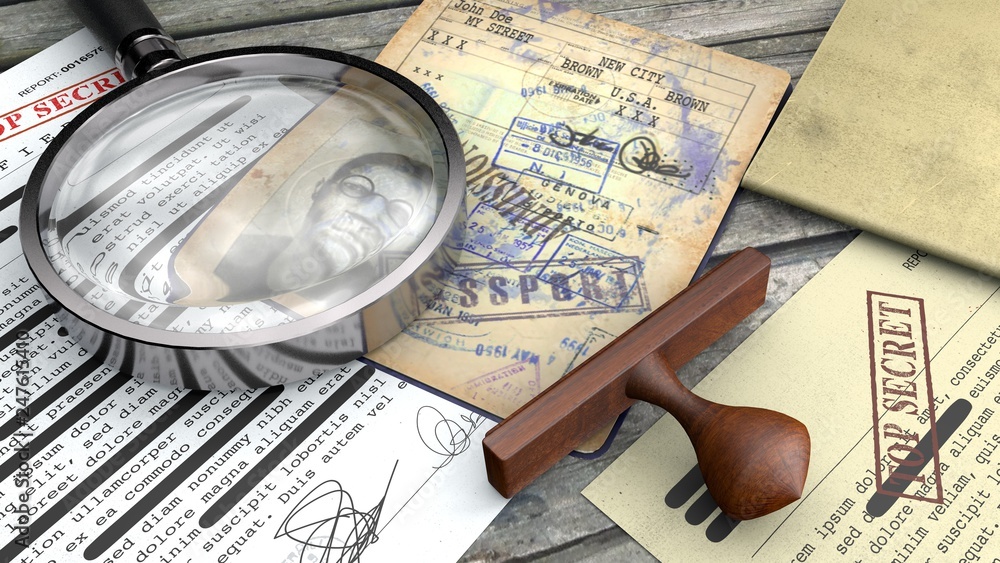 Top secret document, declassified, confidential information, secret