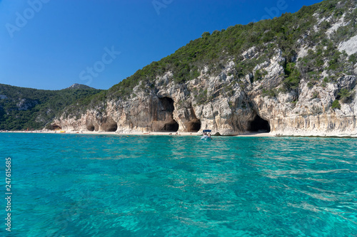 East coast of Sardinia. Vew from the sea