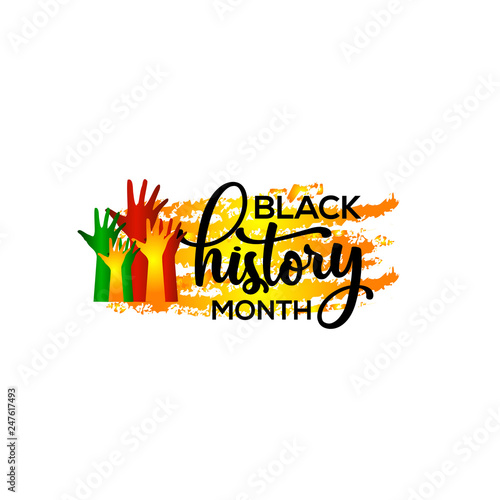 Black History Month Vector Template Design Illustration