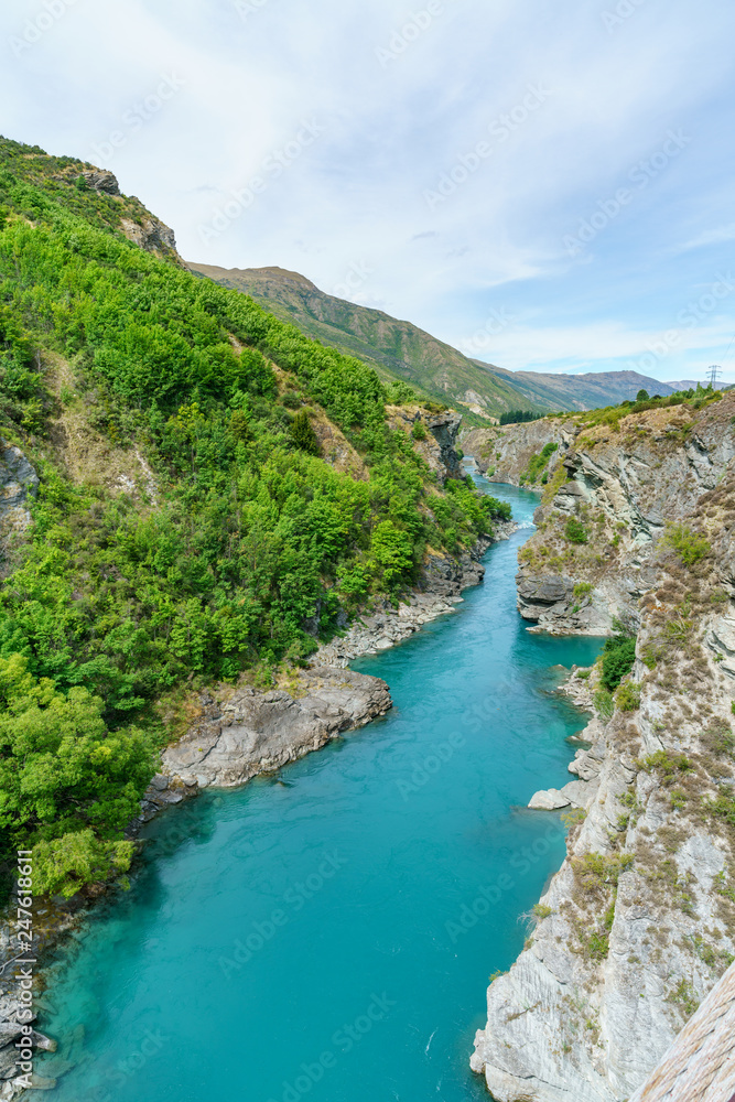 steep coast in deep canyon of kawarau river, otago, new zealand 4