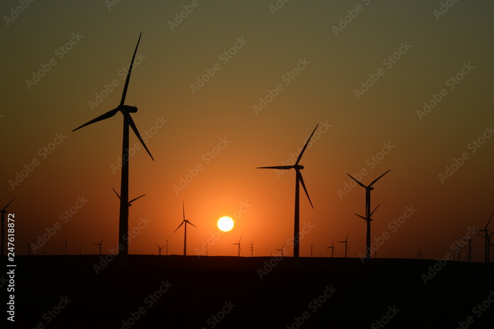 Windmill Sunset