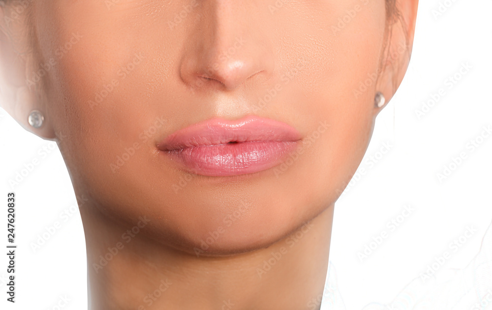 Obraz premium sexy lips on white background 
