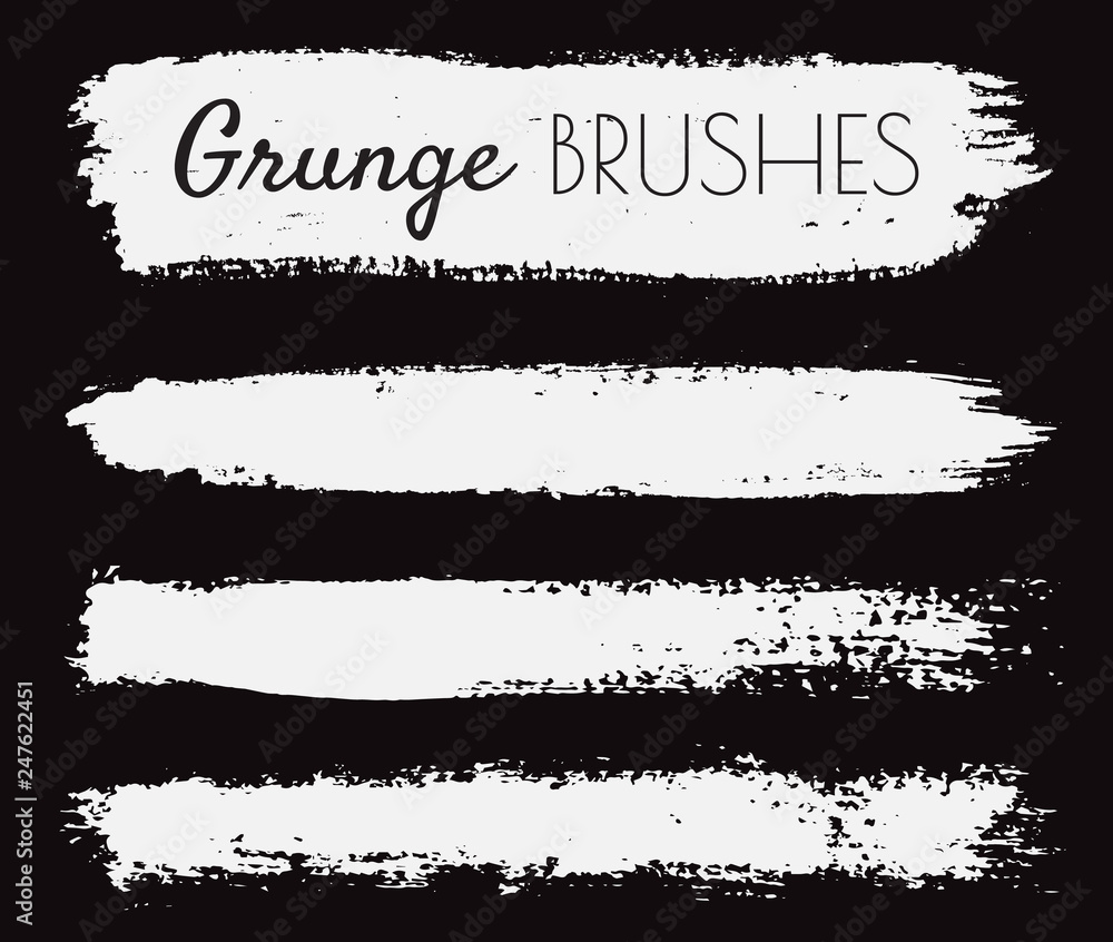 Grunge brush strokes