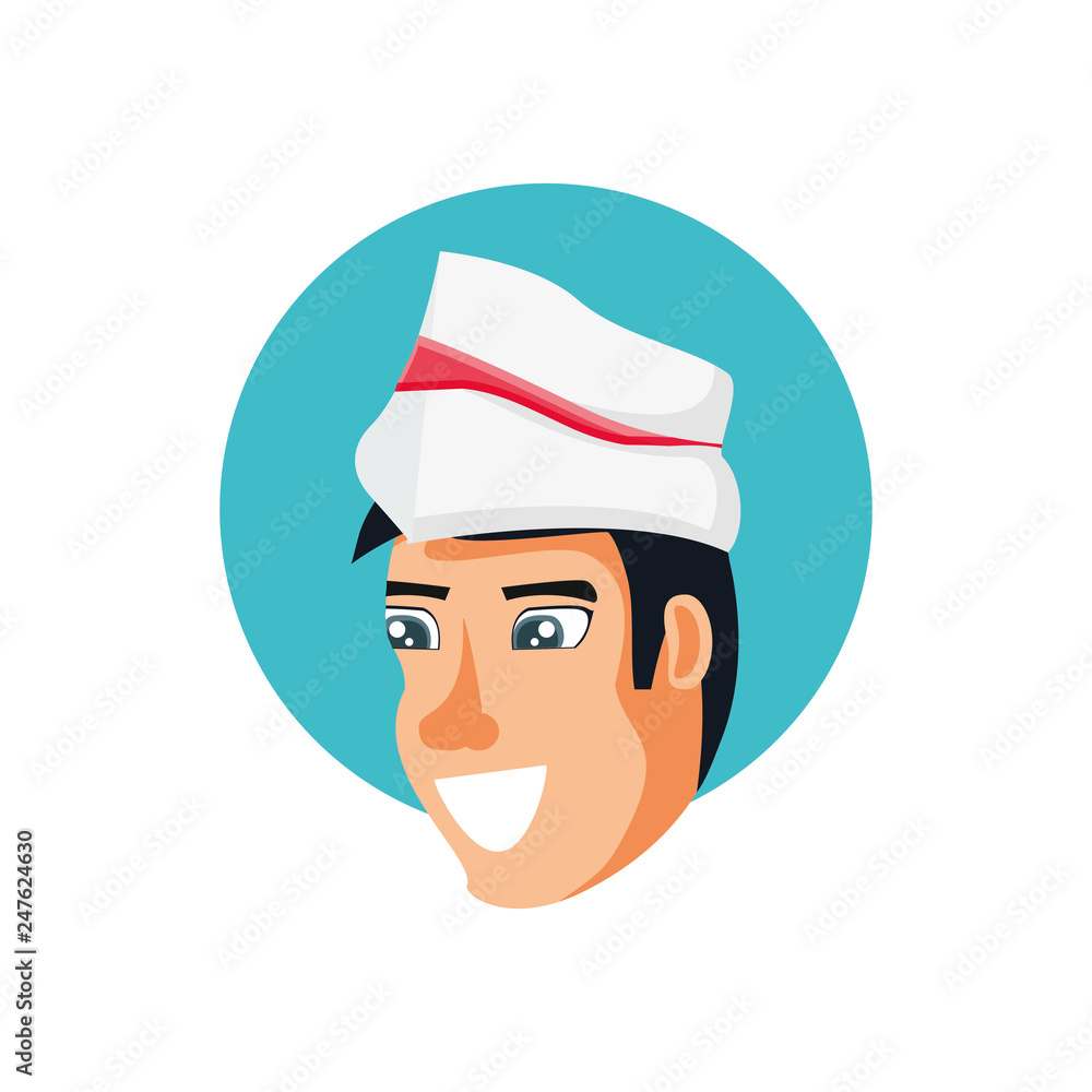 head of ice cream salesman avatar character head of ice cream salesman avatar character