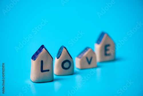the word LOVE for Valentine...