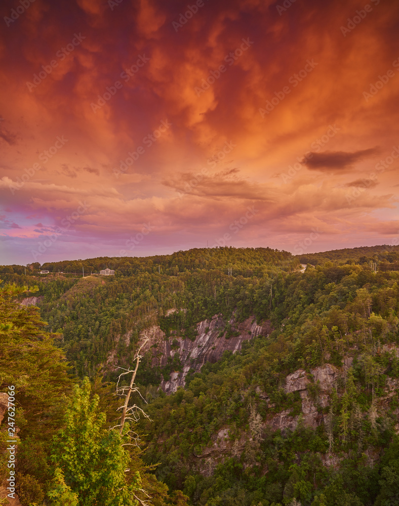 Sunset Storm Clouds at Tallulah Gorge State Park, GA Sunset Storm Clouds at Tallulah Gorge State Park, GA