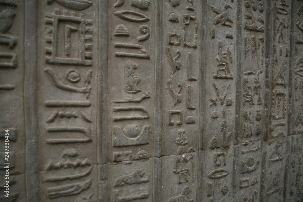 Hieroglyphs in Egypt