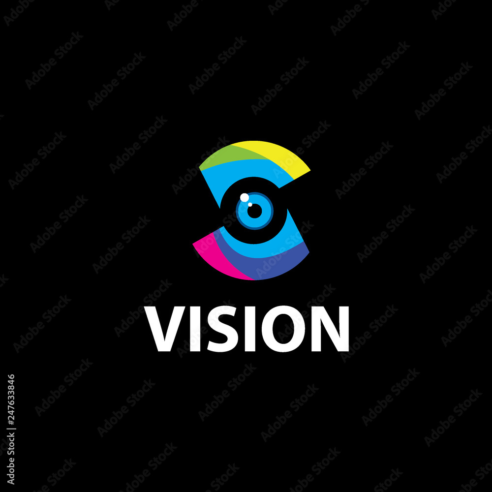 Eye Logo design vector template. Colorful media icon.
Vision Logotype concept idea.