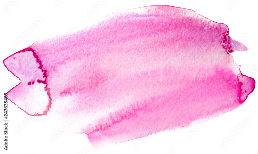 Fototapeta premium pink watercolor texture, hand-painted stain