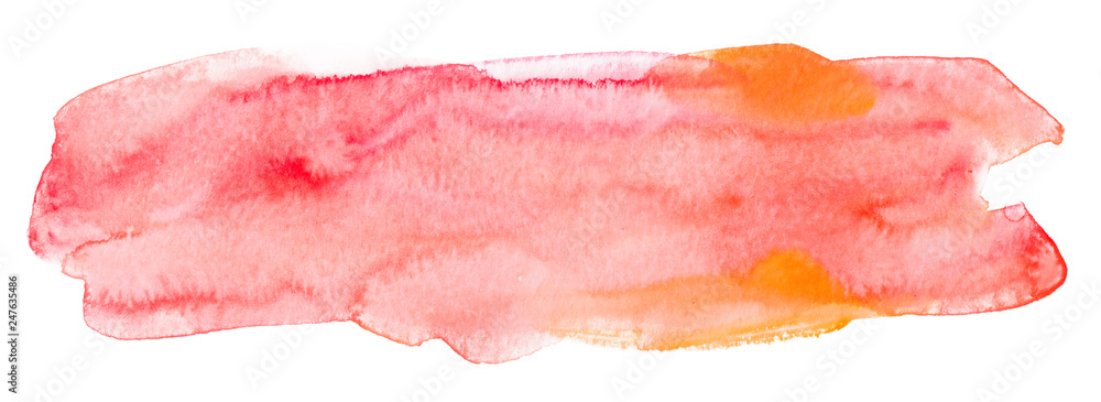 red watercolor texture, hand-painted stain