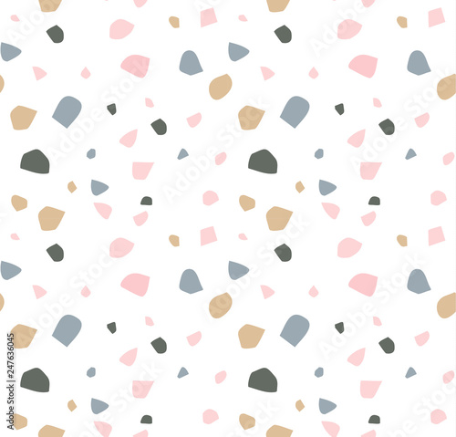Terrazzo seamless pattern. Abstract background
