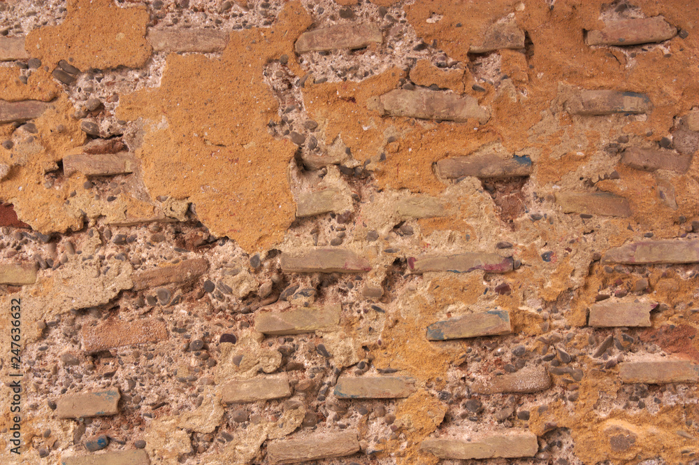 Old wall of bare bricks Old wall of bare bricks