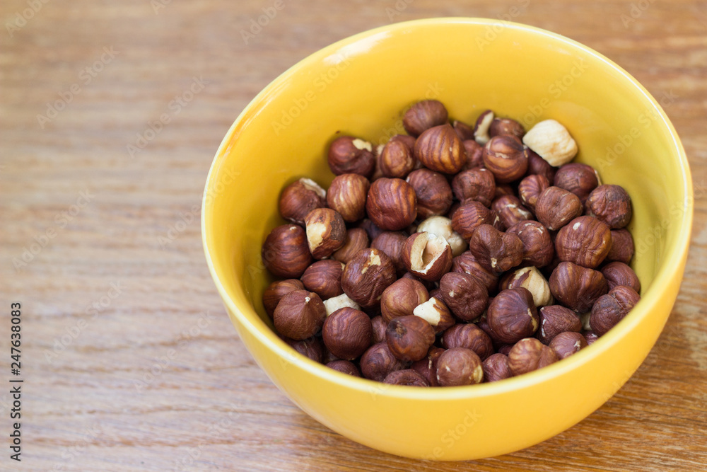 Hazelnuts in the bowl Hazelnuts in the bowl