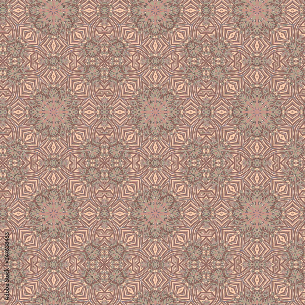 Seamless floral pattern with a variety of floral motifs. Seamless floral pattern with a variety of floral motifs.