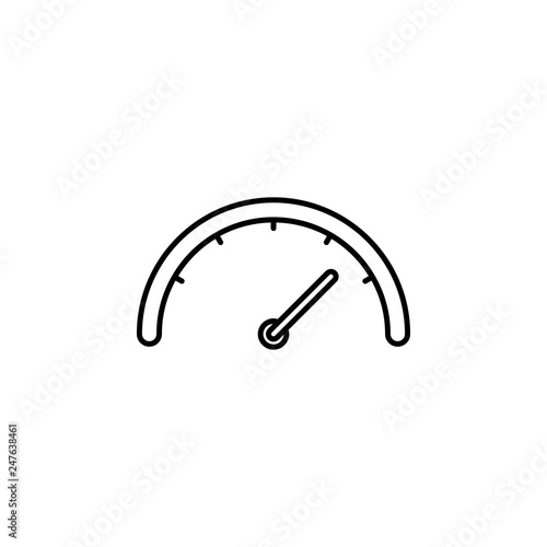 speedometer, speed icon. Signs and symbols can be used for web, logo, mobile app, UI, UX
