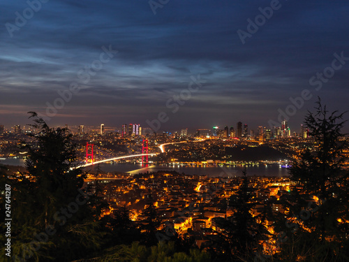 Istanbul Bosphorus bridge at sunset © murattellioglu