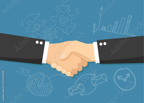 Business partner handshake