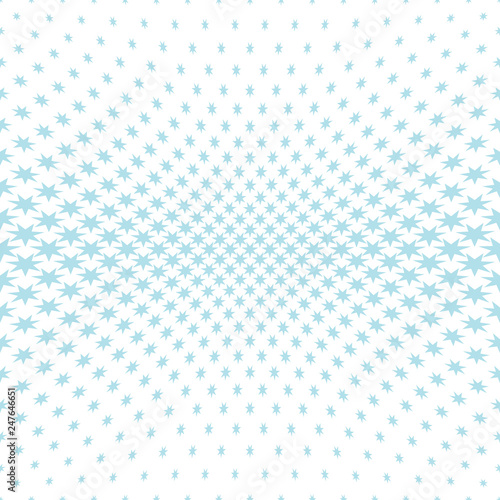 Geometric halftone vector pattern with stars. Usable as border, design element or background.