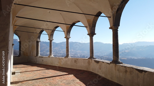 The shrine of St. Patrick (San Patrizio), Colzate, Bergamo, Italy. A perched medieval site photo