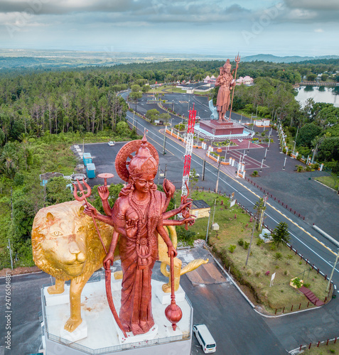 Huge Shiva Statue In Grand Bassin Temple Mauritius Ganga Talao Stock Photo Adobe Stock