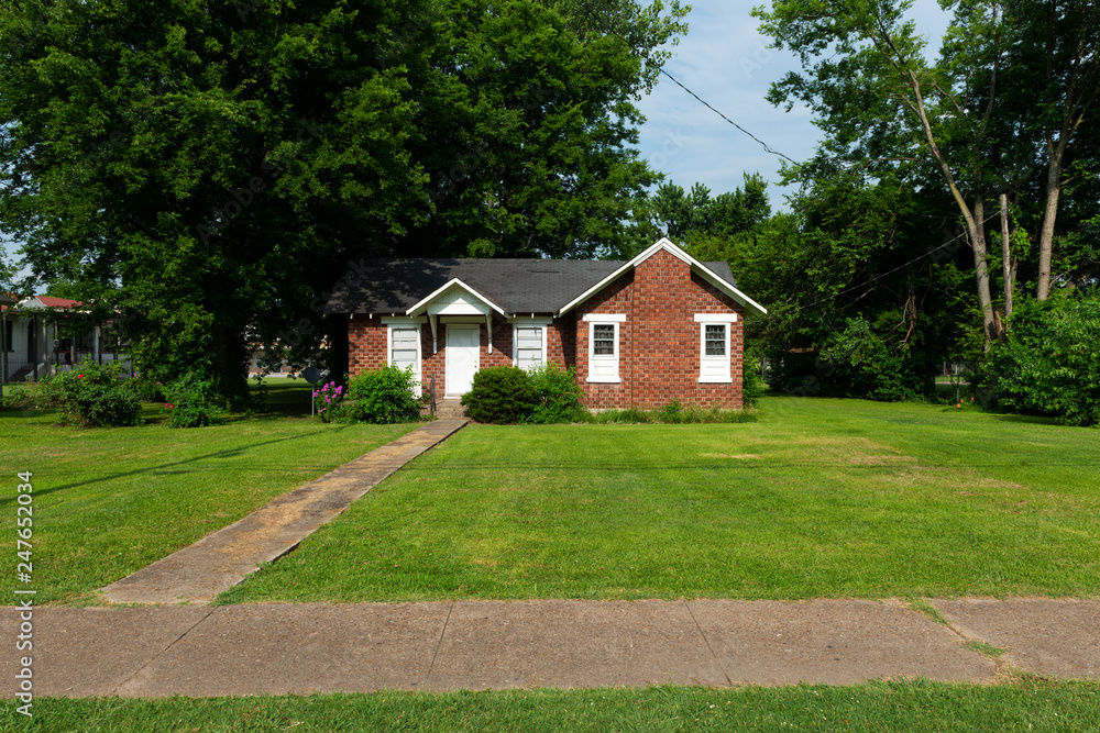 View of a house in the city of Rosedale, Mississippi, USA