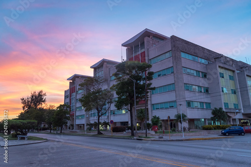 Photography Modern building business center in the neighborhood of miramar west of Havana