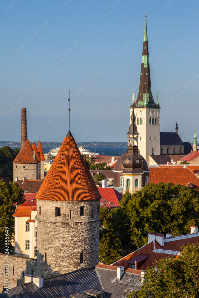 View of Tallinn in Estonia View of Tallinn in Estonia