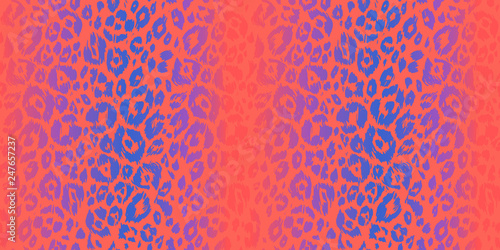 Modern neon leopard