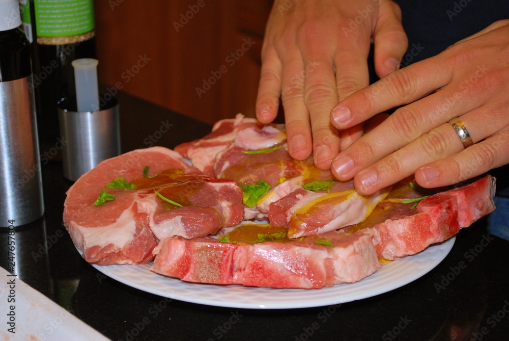 Preparing Meat for Grill