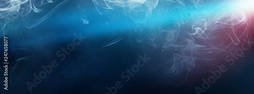 Abstract Smoke on black Bac...